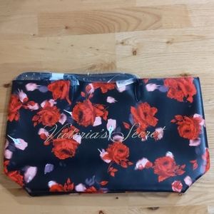 Victoria's Secret Black Floral Tote